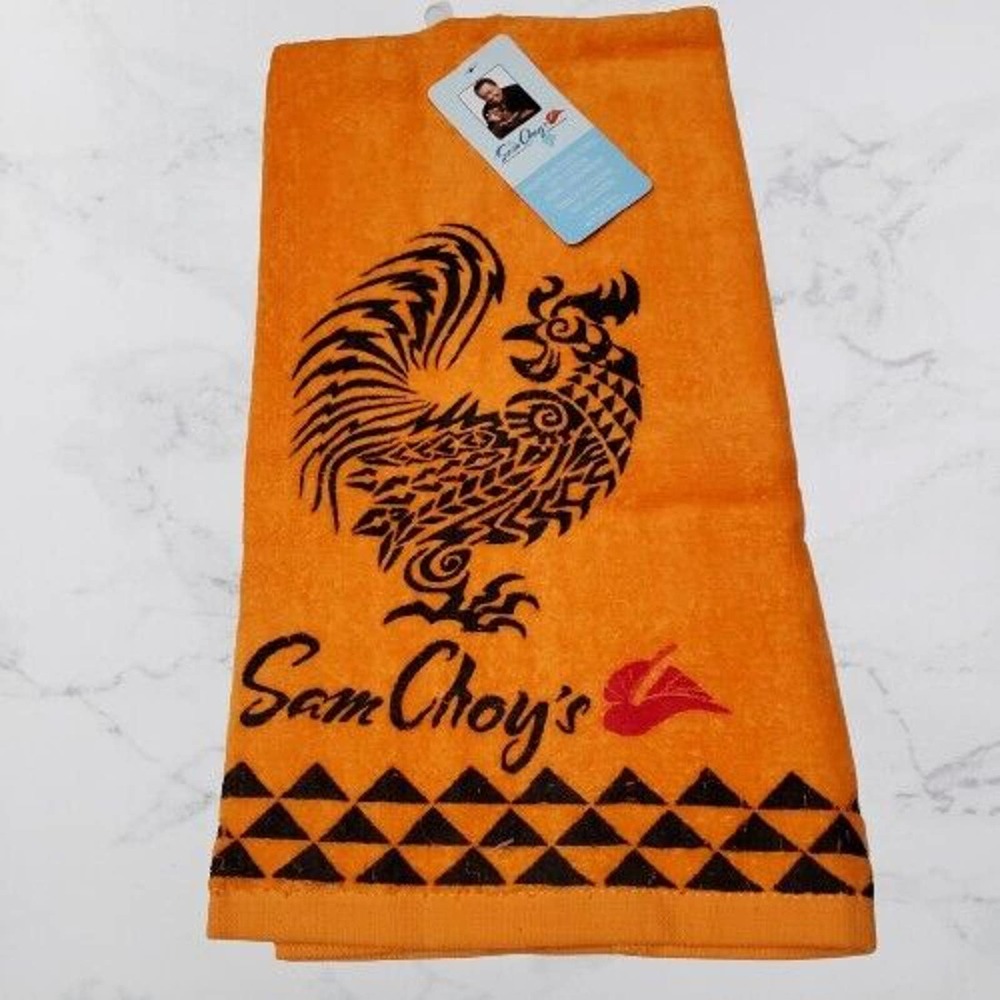 Sam Choy's Hawaiian Kitchen Collection Tea Towel 100% Cotton NWT